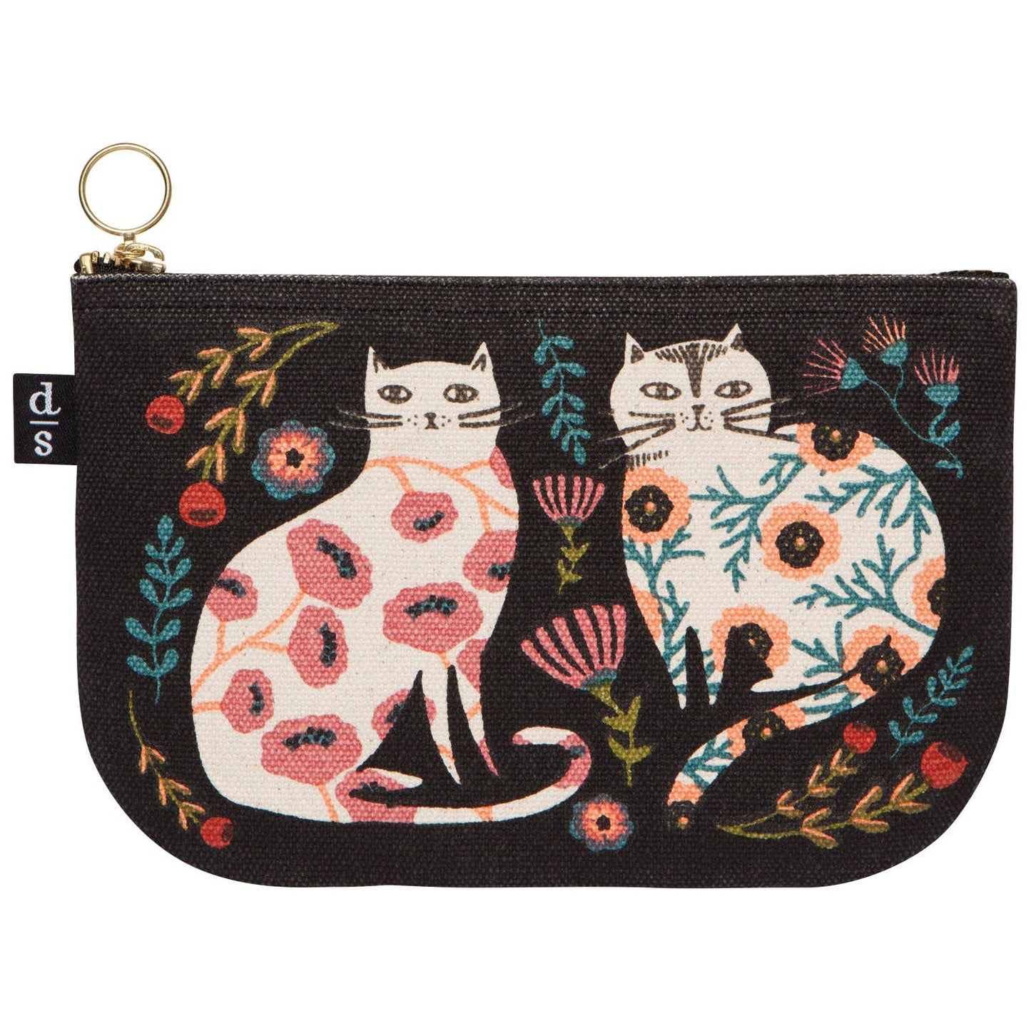 Petite pochette zippée Catbloom
