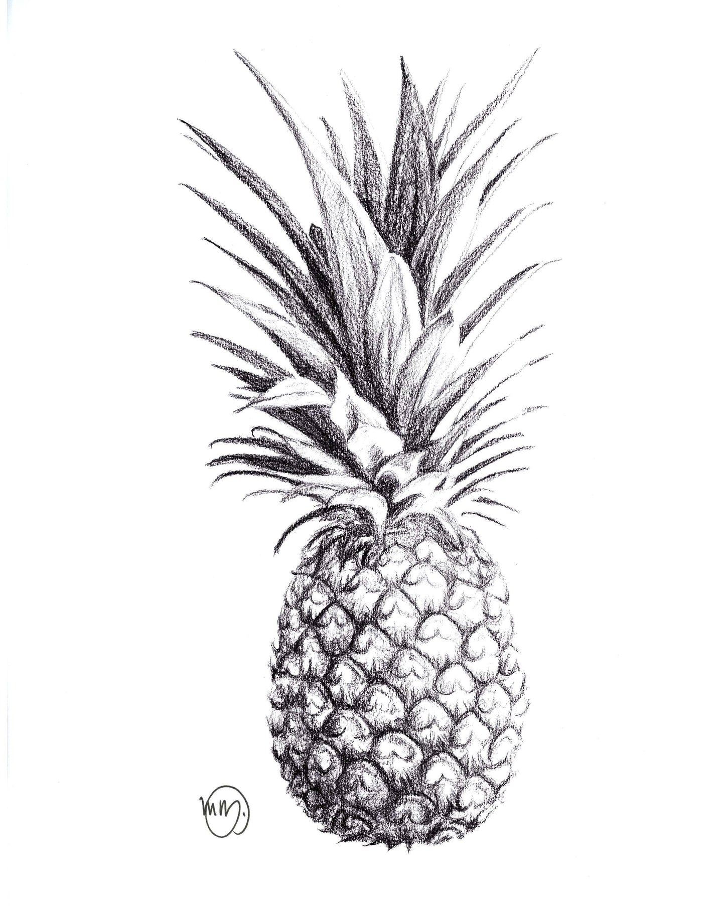 Carte de vœux Ananas