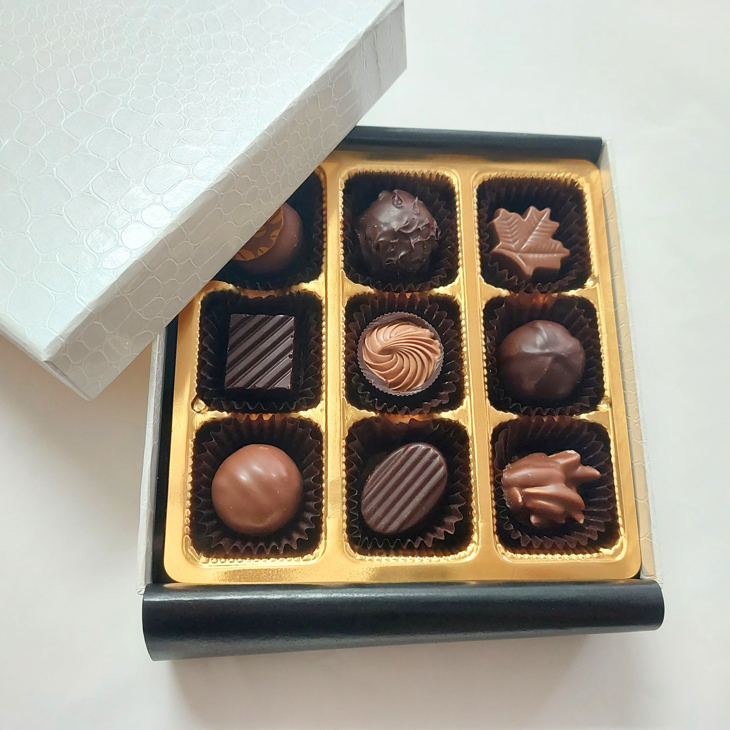 Boîte croco 9 chocolats