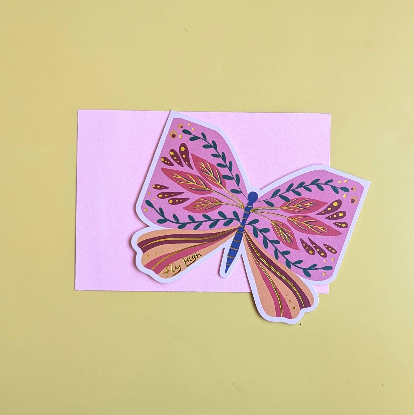 Carte papillon "Fly High"