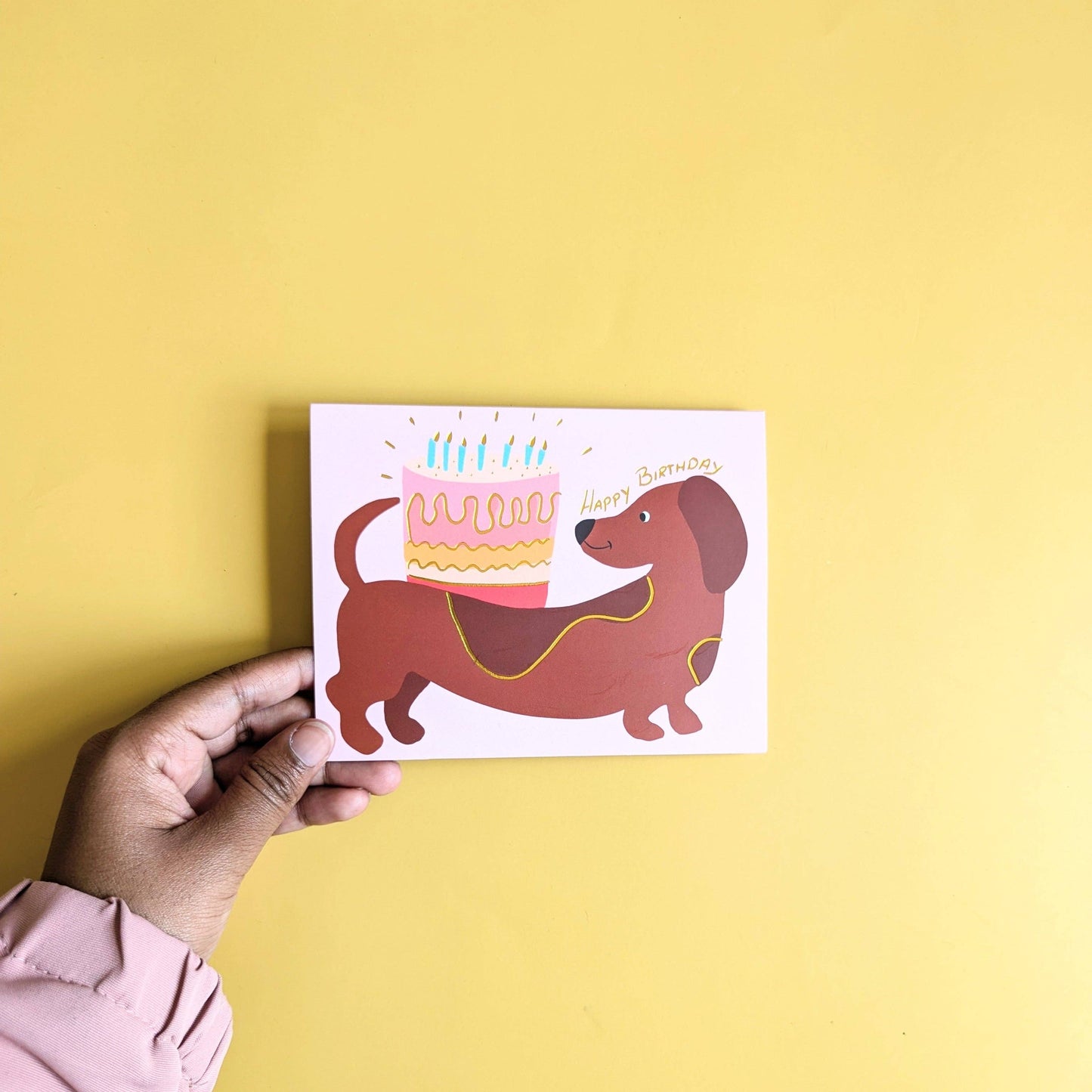 Carte chien de fête