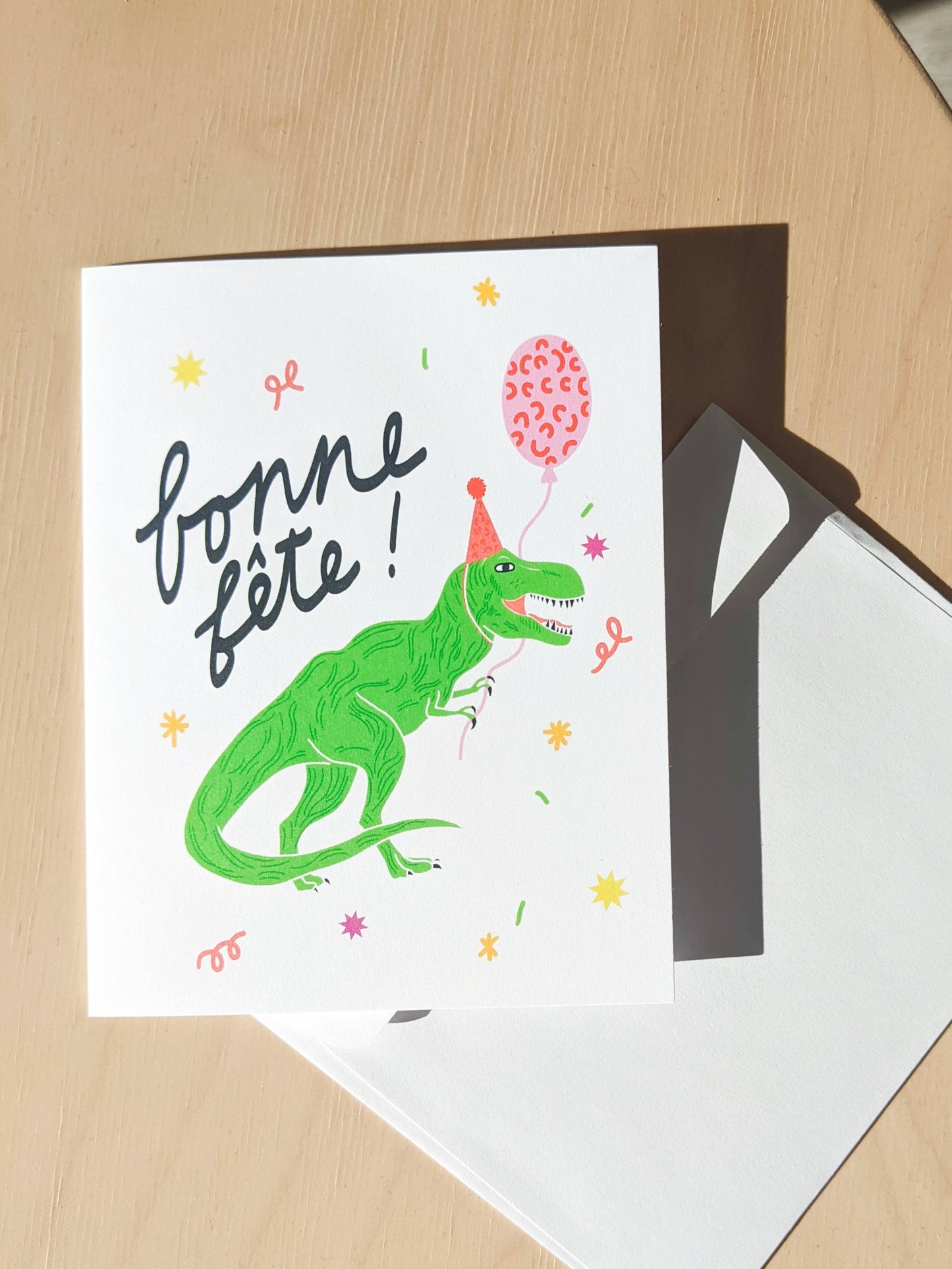 Carte dinosaure bonne fête