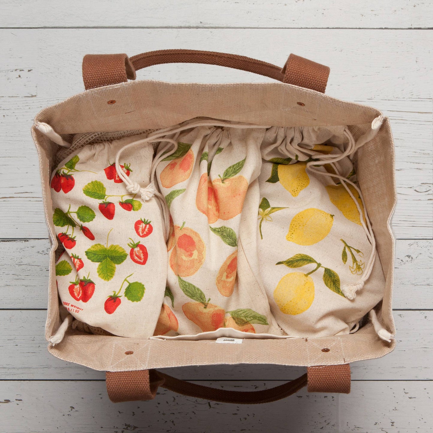 Lot de 3 sacs réutilisables pour fruits