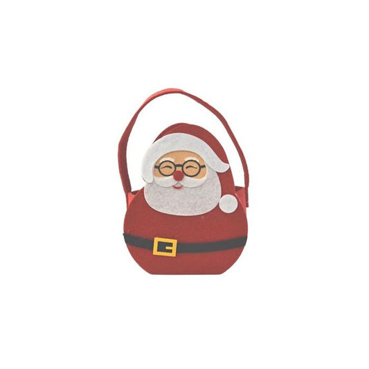 Sac ou panier de Noël en feutre