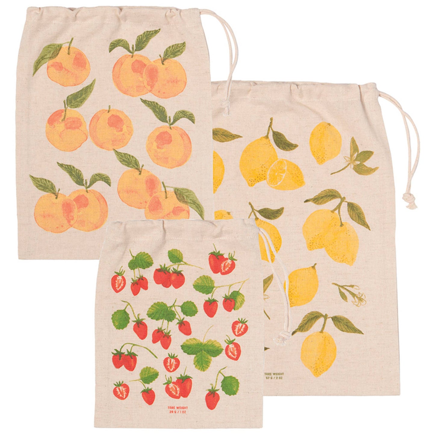 Lot de 3 sacs réutilisables pour fruits