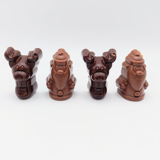 Sachet de 4 figurines au caramel