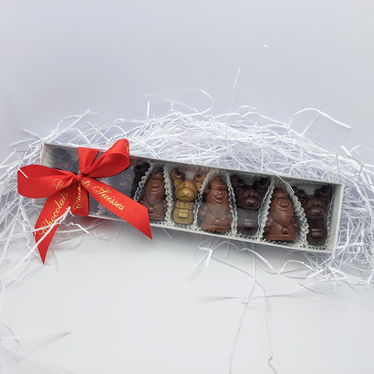 Boîte de 9 figurines au caramel