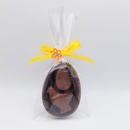 Oeuf #2 ouvert avec 2 chocolats