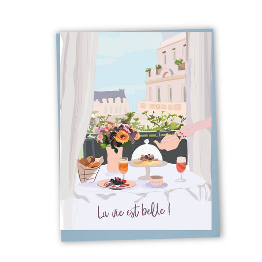 Carte de vœux La vie est belle