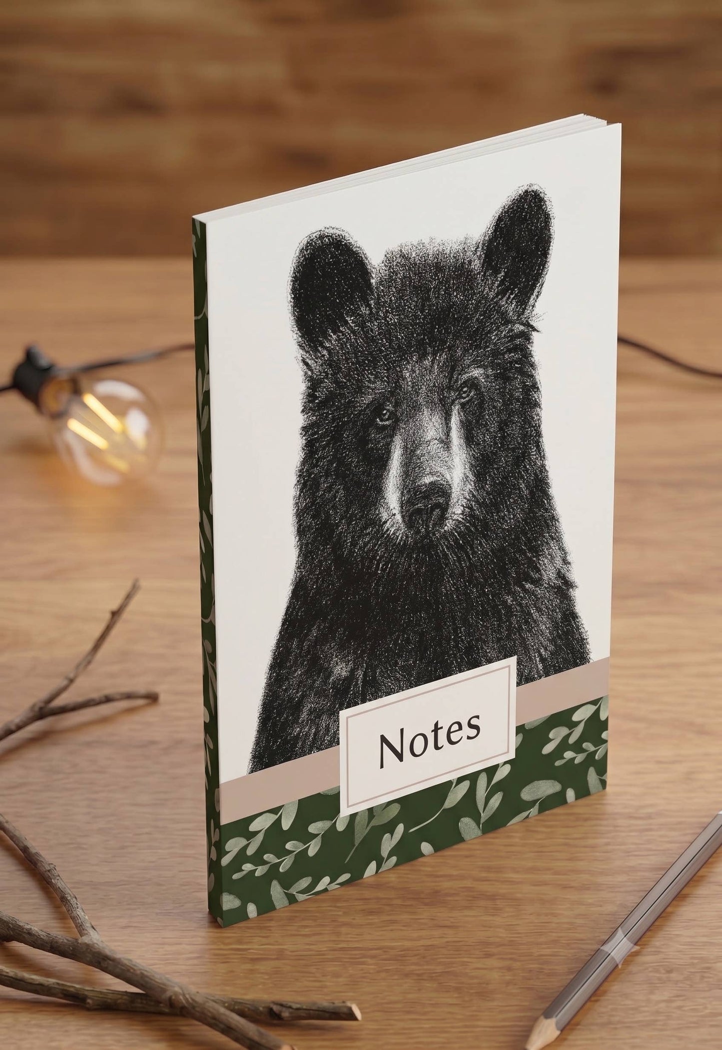 Cahier de notes - ours noir