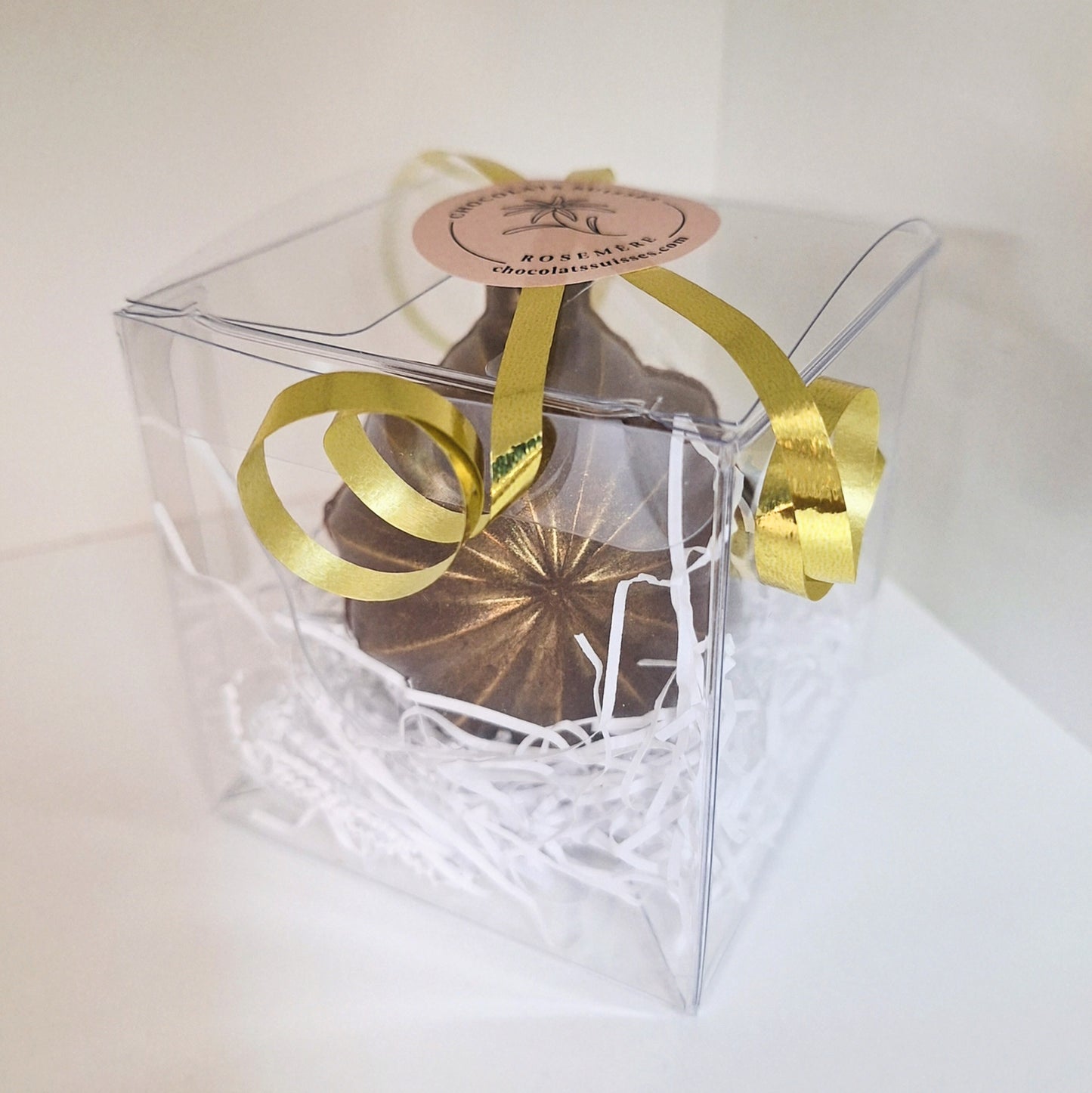 Boule de Noël remplie de 3 chocolats