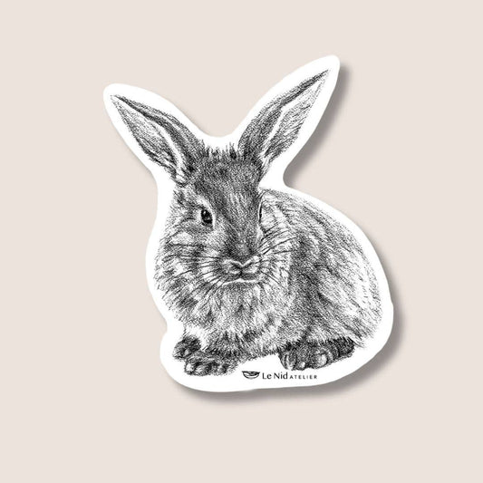 Autocollants Lapin Adorables pour Bouteille d'Eau, Agenda ou Ordinateur