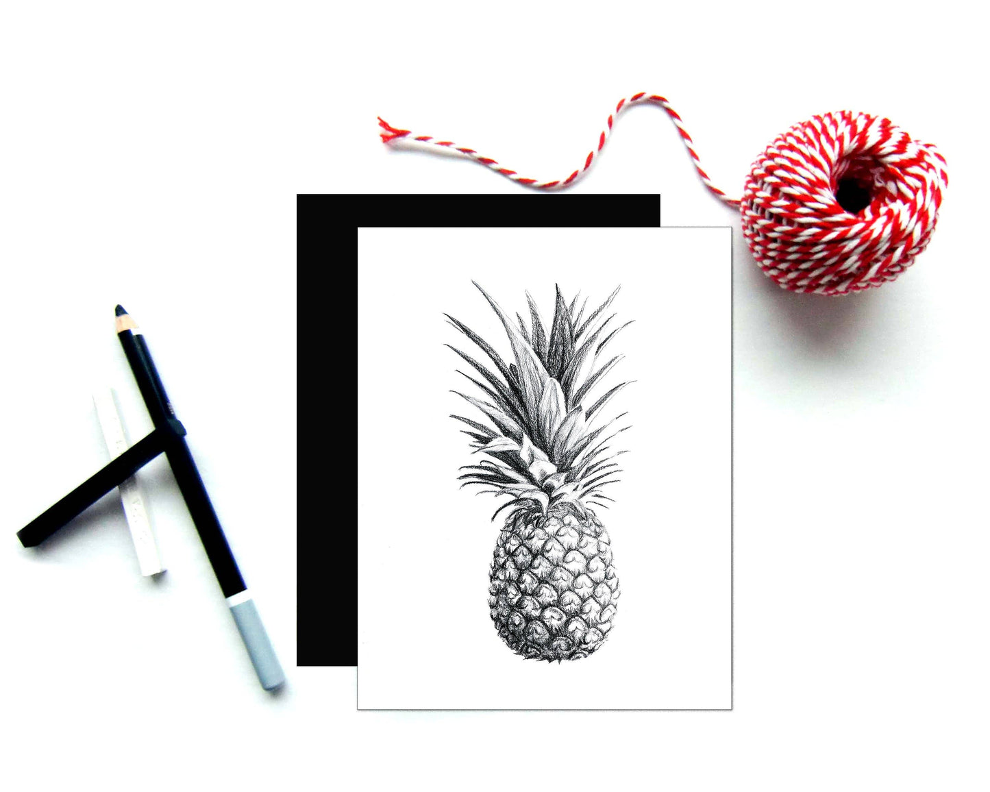 Carte de vœux Ananas