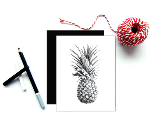 Carte de vœux Ananas