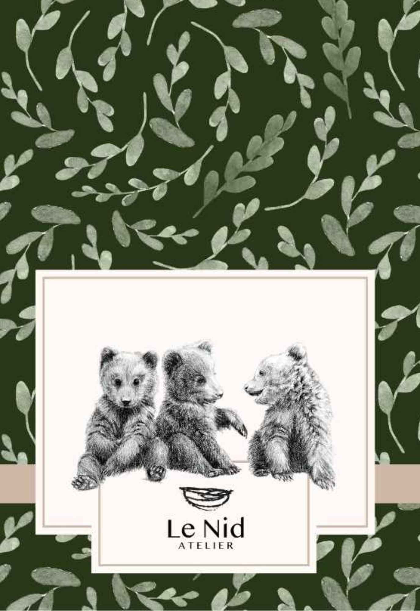 Cahier de notes - ours noir