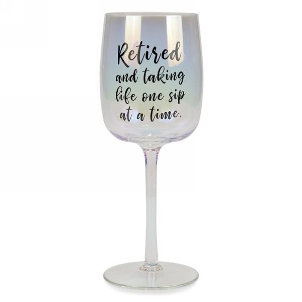 Verre à vin avec message