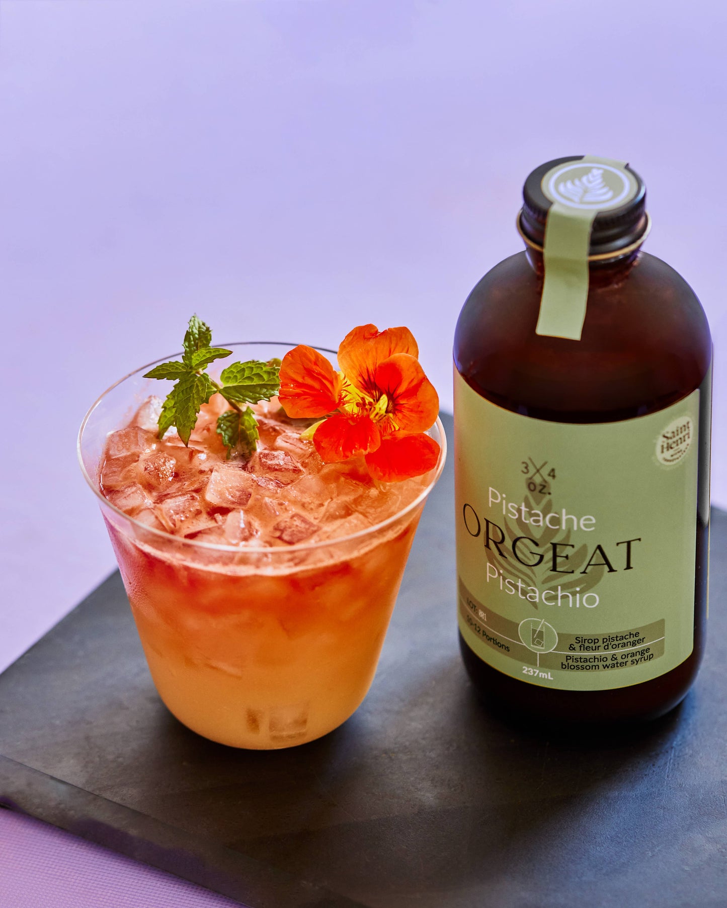 Sirop d'orgeat à la pistache