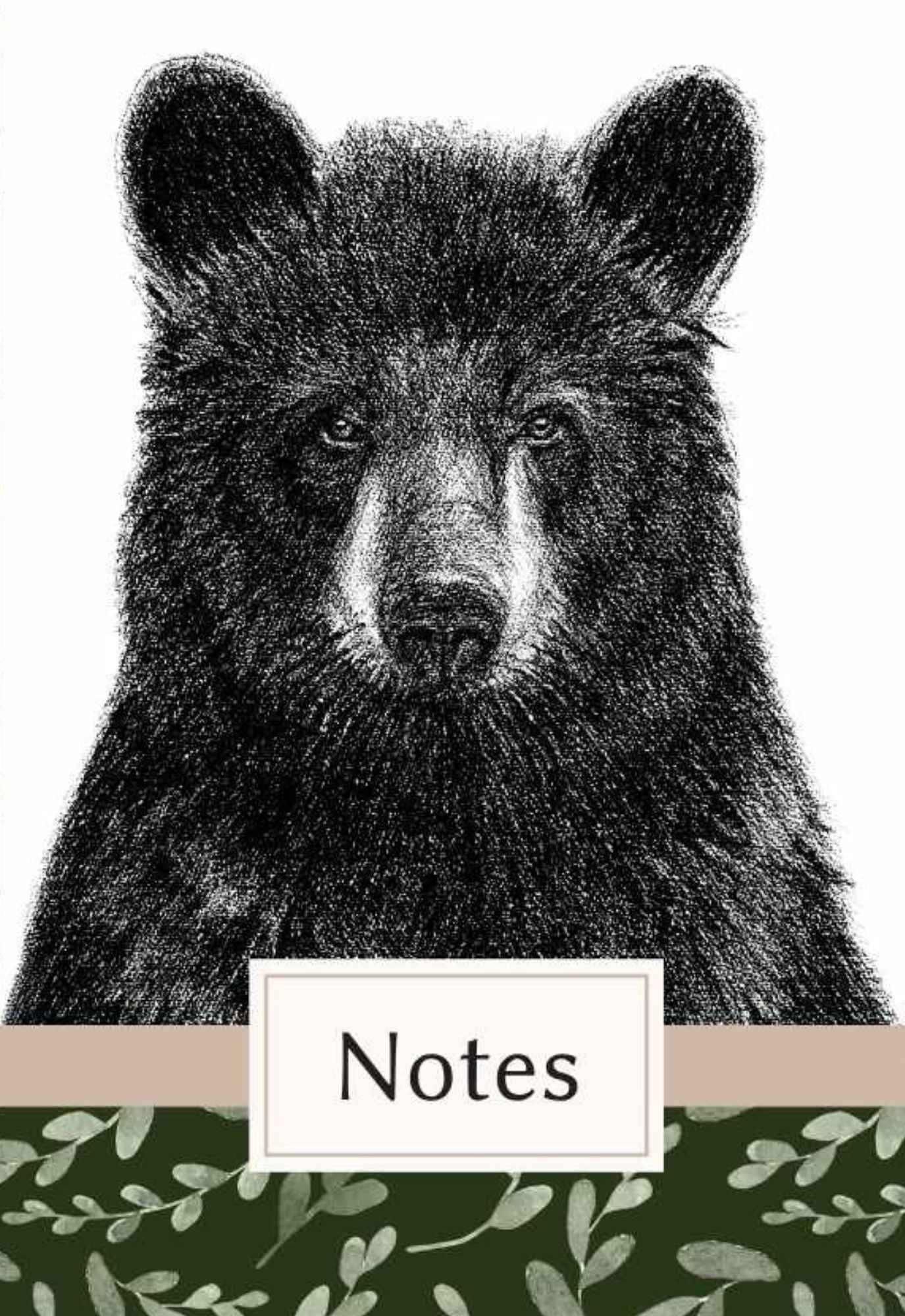 Cahier de notes - ours noir