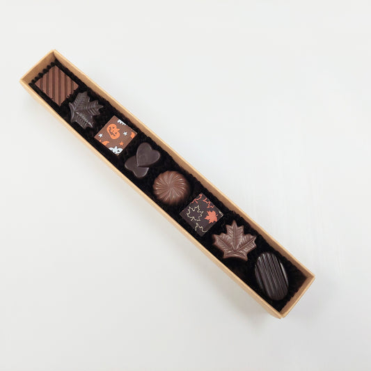 Boîte de 8 chocolats d'automne