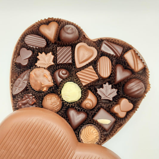 Coeur #6 rempli de 30 chocolats